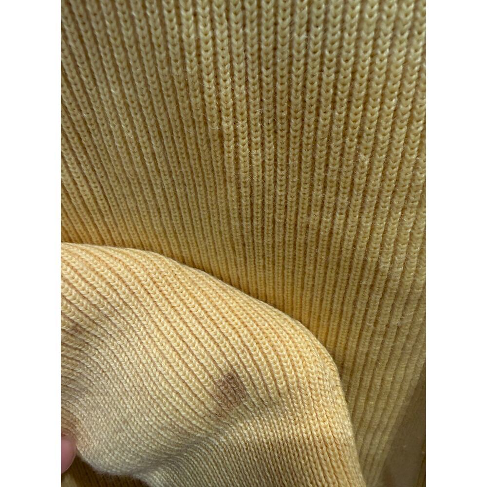 Vintage Yellow Cardigan Wool sweater Andreno Argenti - Picture 11 of 11